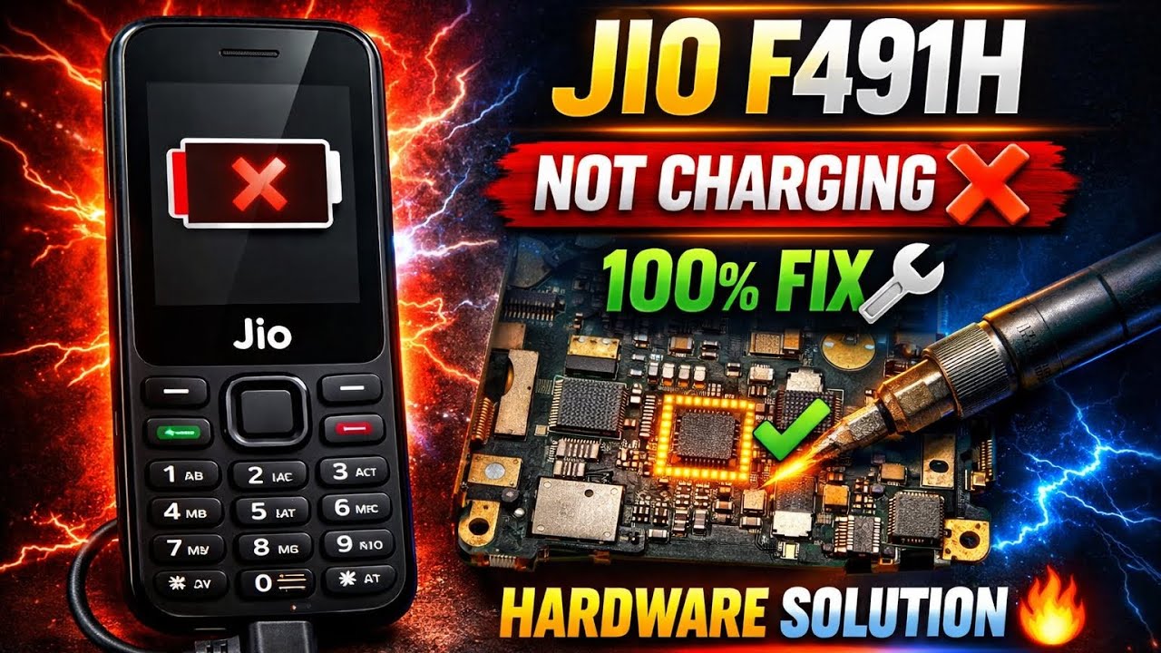 👉 Jio F491H Not Charging Problem Solution | 100% Hardware Fix 🔧 | Full Repair Guide