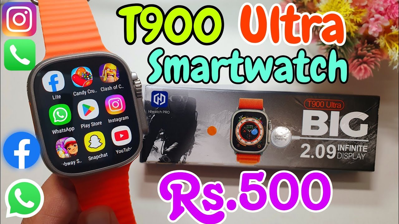 T900 Ultra Smart Watch Unboxing | Best Ultra Smartwatch Under 500 | t900 ultra smartwatch
