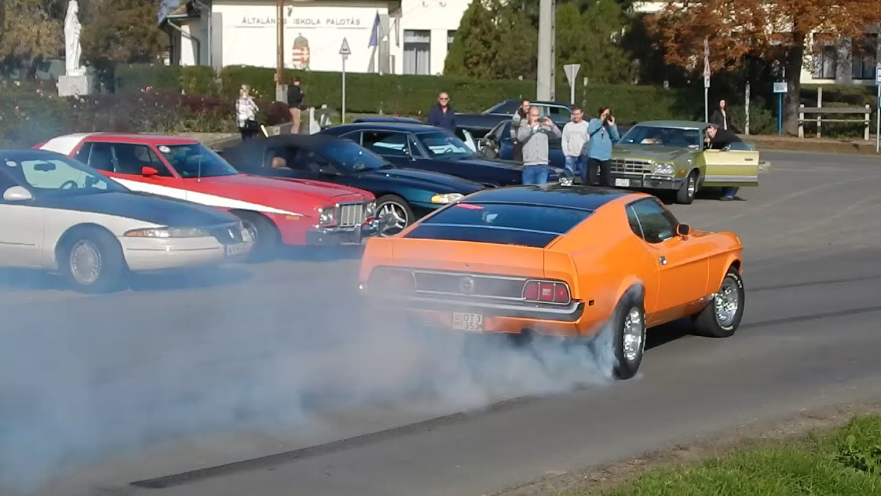 73' Mustang Mach1 Oszi Burnout