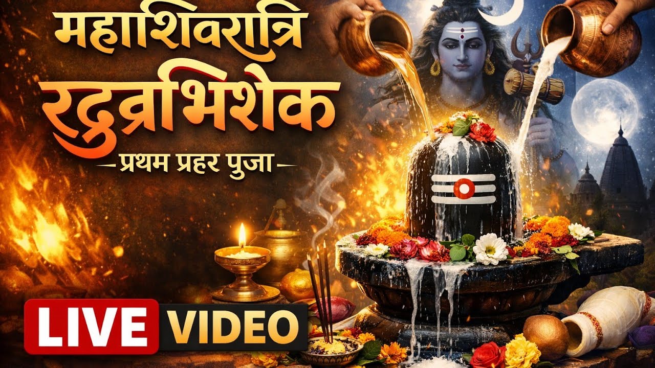 Live rudrabhishek-mahashivratri puja(pratham prahar)#India#Gujarat#Visnagar#ShivTemple#IndianCulture