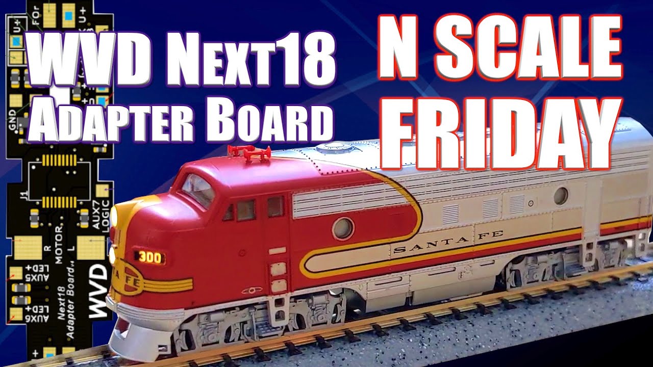 WVD Next 18 DCC Decoder Adapter Board N Scale Friday Buddy