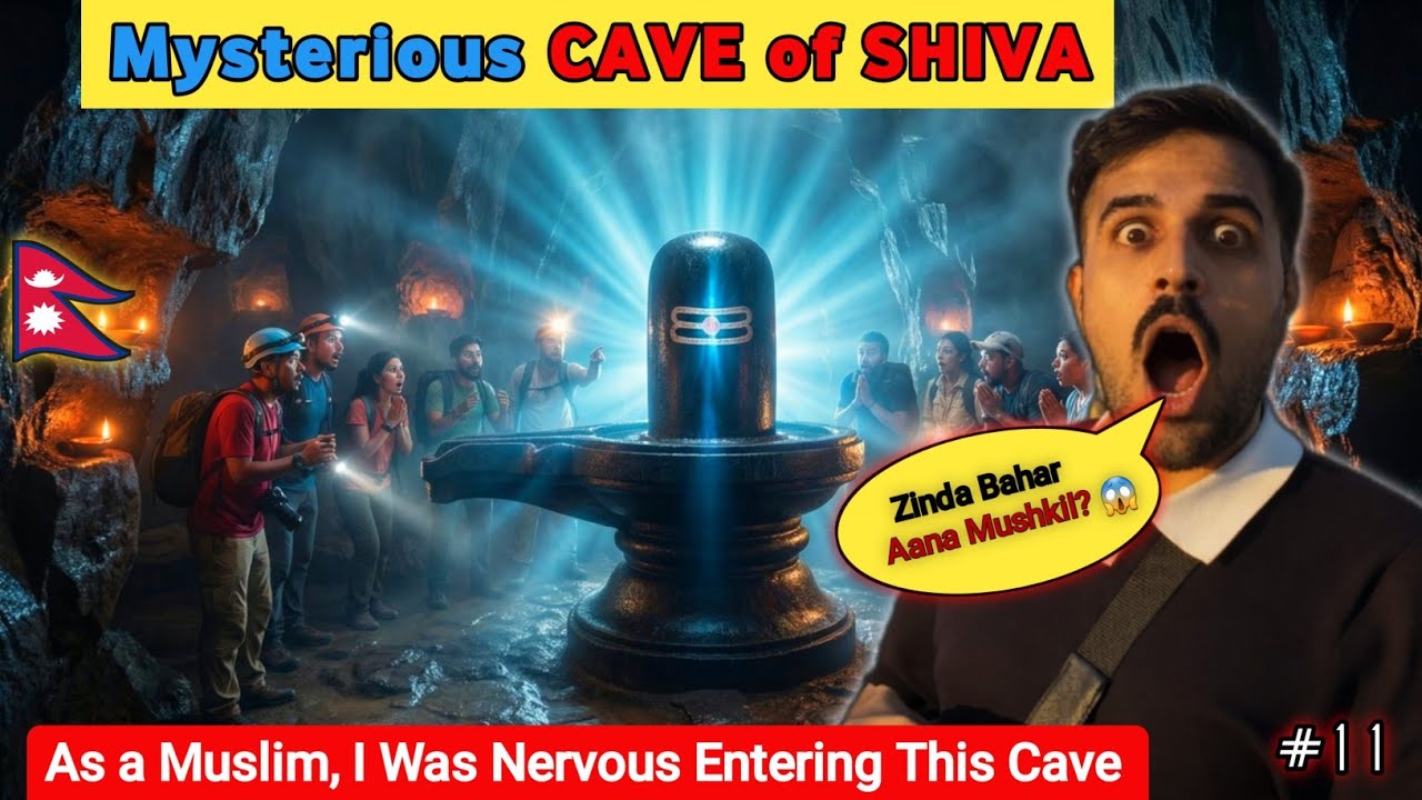 Exploring 5000 Saal old Shiv Cave! Gupteshwor Mahadev Cave 😱