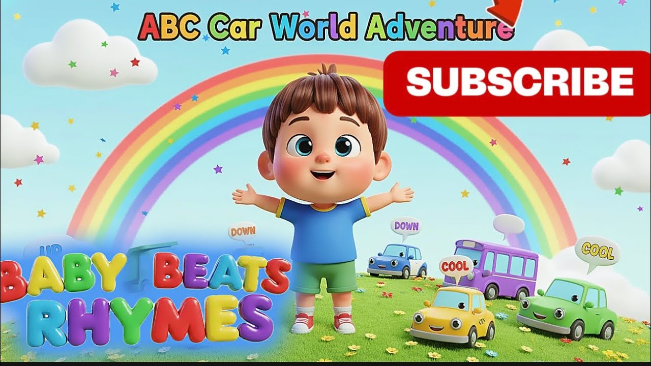 Learn the Alphabet with Talking Cars! 🌈 ABC Rhyme for Toddlers & Preschoolers