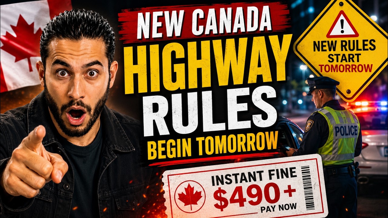 URGENT New Canada Highway Rules Begin TOMORROW &mdash; Drivers Could Face Instant Fines