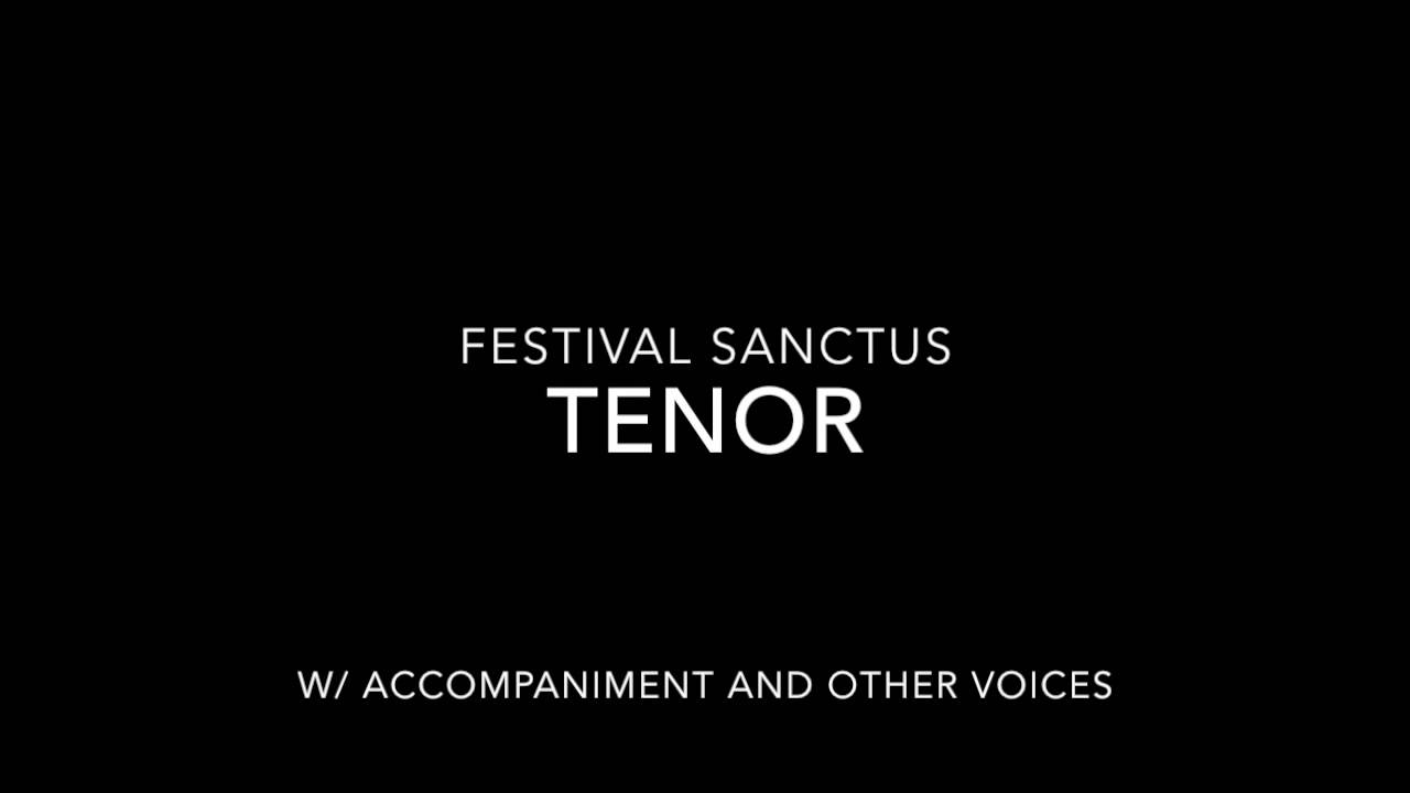 Festival Sanctus- Tenor