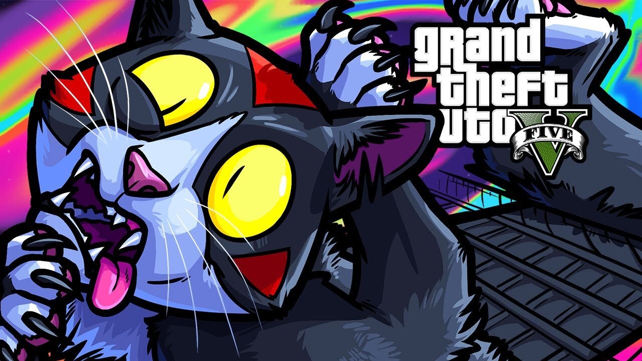 GTA5 Online Funny Moments - Running Over Catlirious!