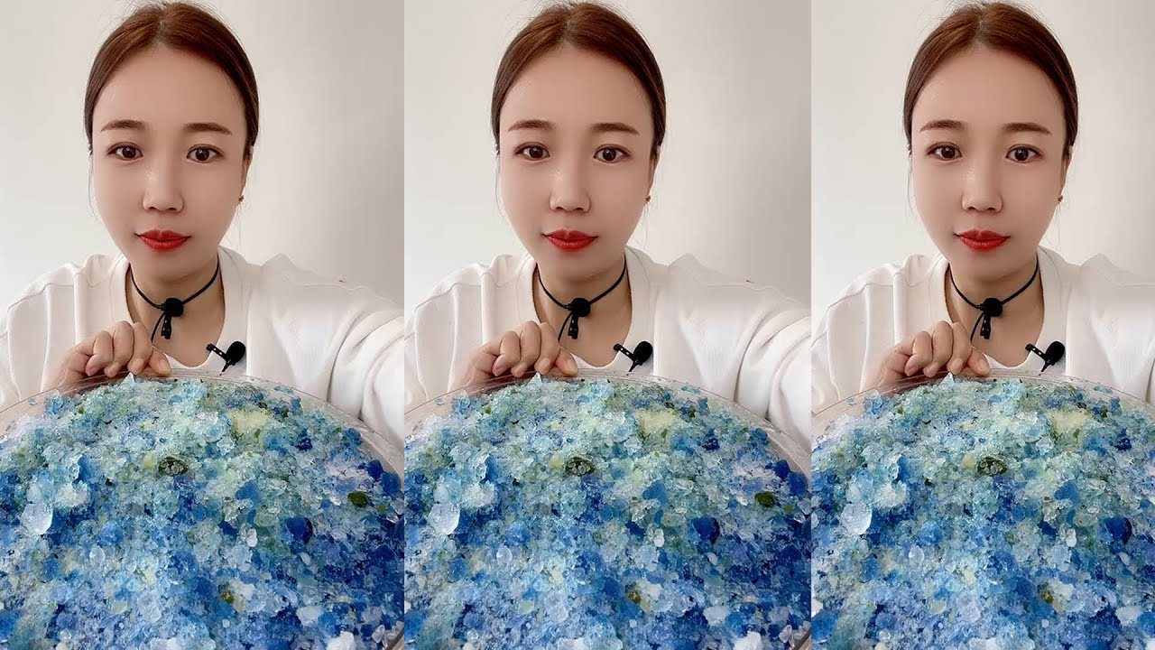 QIAN EATING ICE / MUKBANG ICE / 吃冰😈小达人😈燕子 #mukbang #asmrsounds