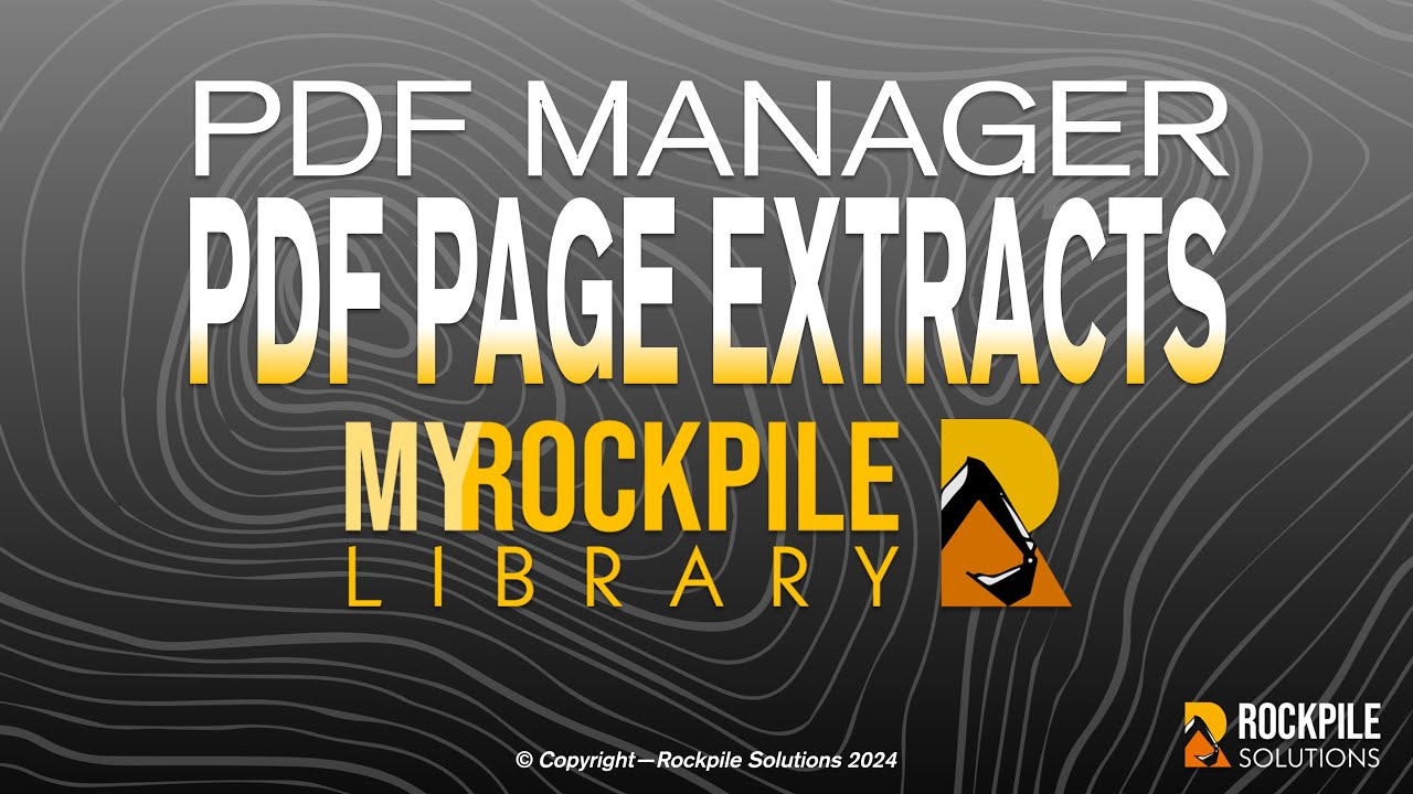 PDF Manager - PDF Page Extracts: Image Extracts & Google Earth