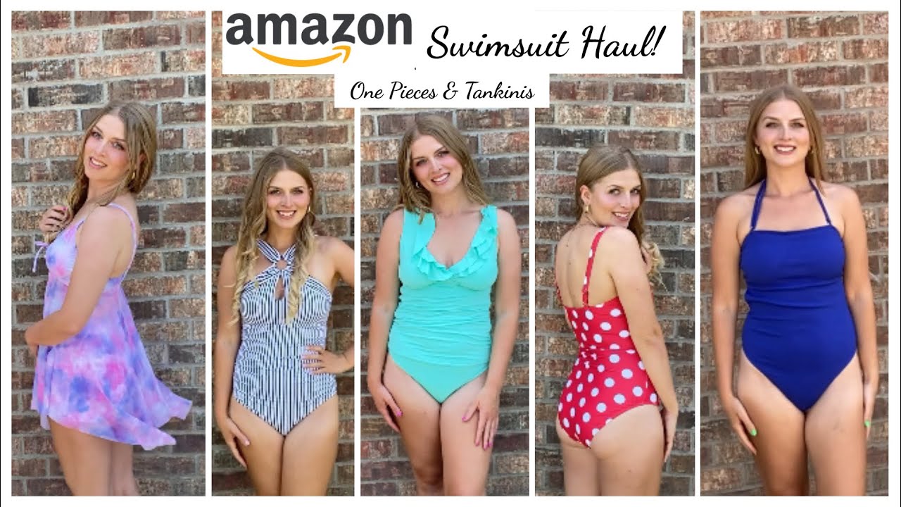 Amazon Swimsuit Haul! One Piece swimsuits and Tankinis! Try-on haul!