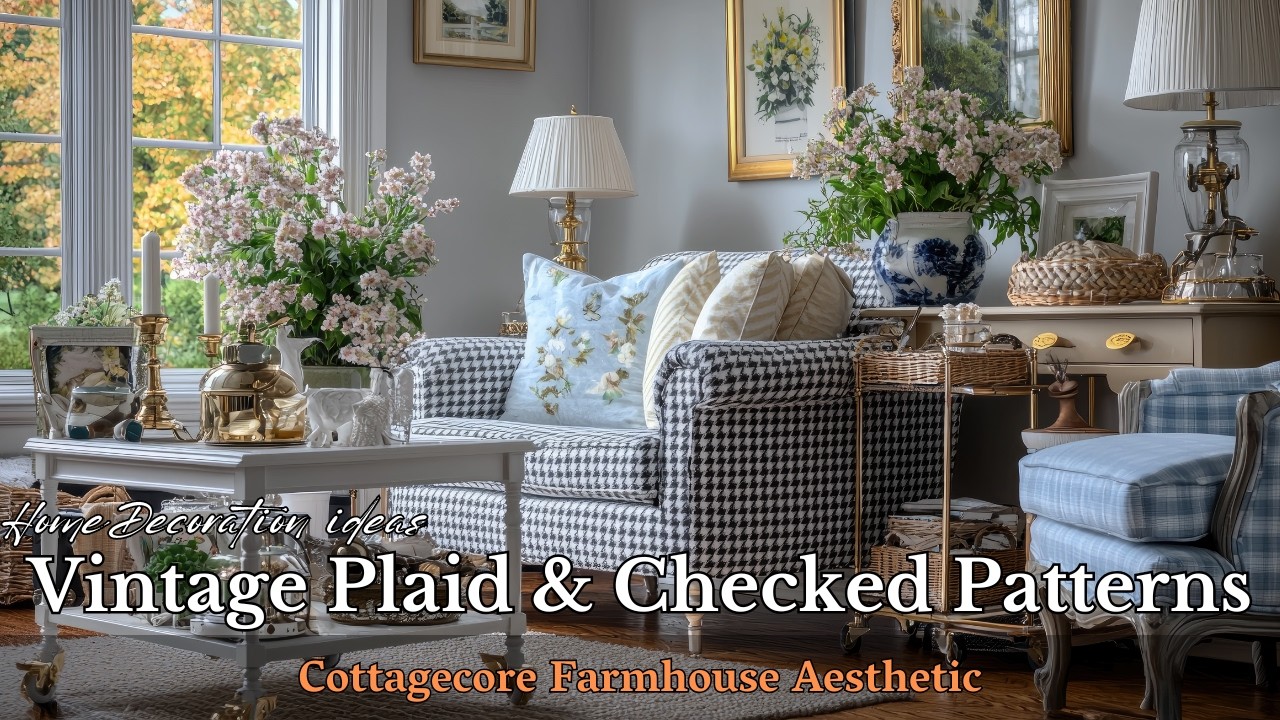 25 Vintage Plaid & Checked Patterns for the Ultimate Cottagecore Farmhouse Aesthetic