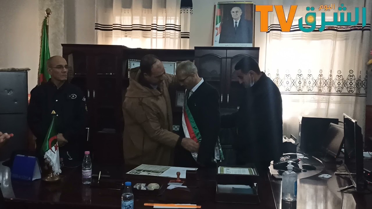 باتنة / لحظات تنصيب رئيس المجلس الشعبي البلدي لبلدية تاكسلانت برئاسة السيد الطاهر صحراوي