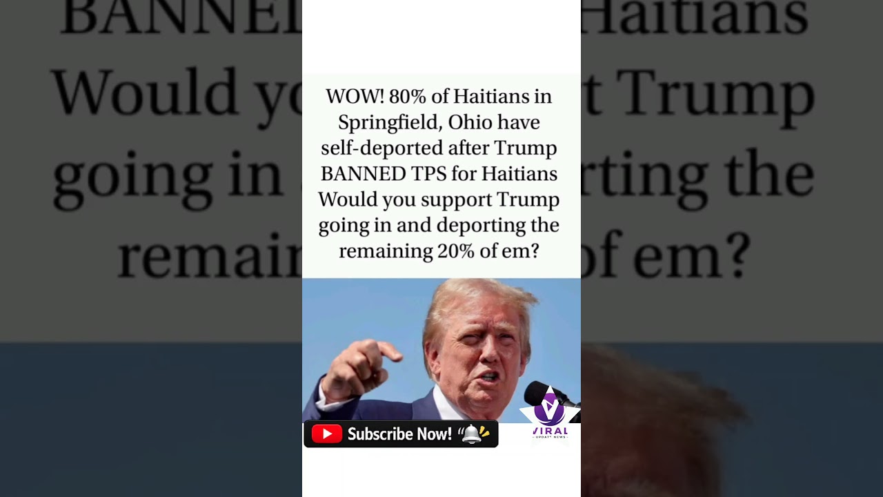 Trump's Immigration Policy Sparks Debate! What's your opinion?#Trump #Immigration #Haiti #Spring