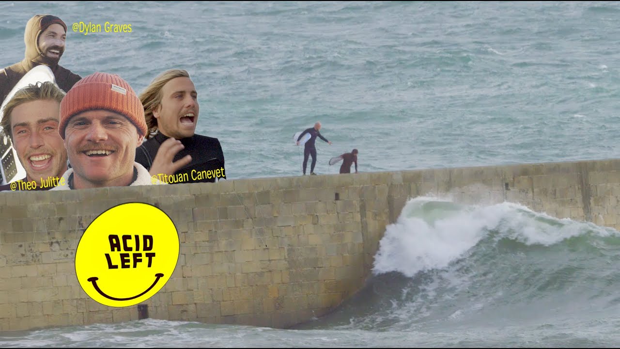 On surf ACID LEFT avec @DylanGraves le surfeur bizarre