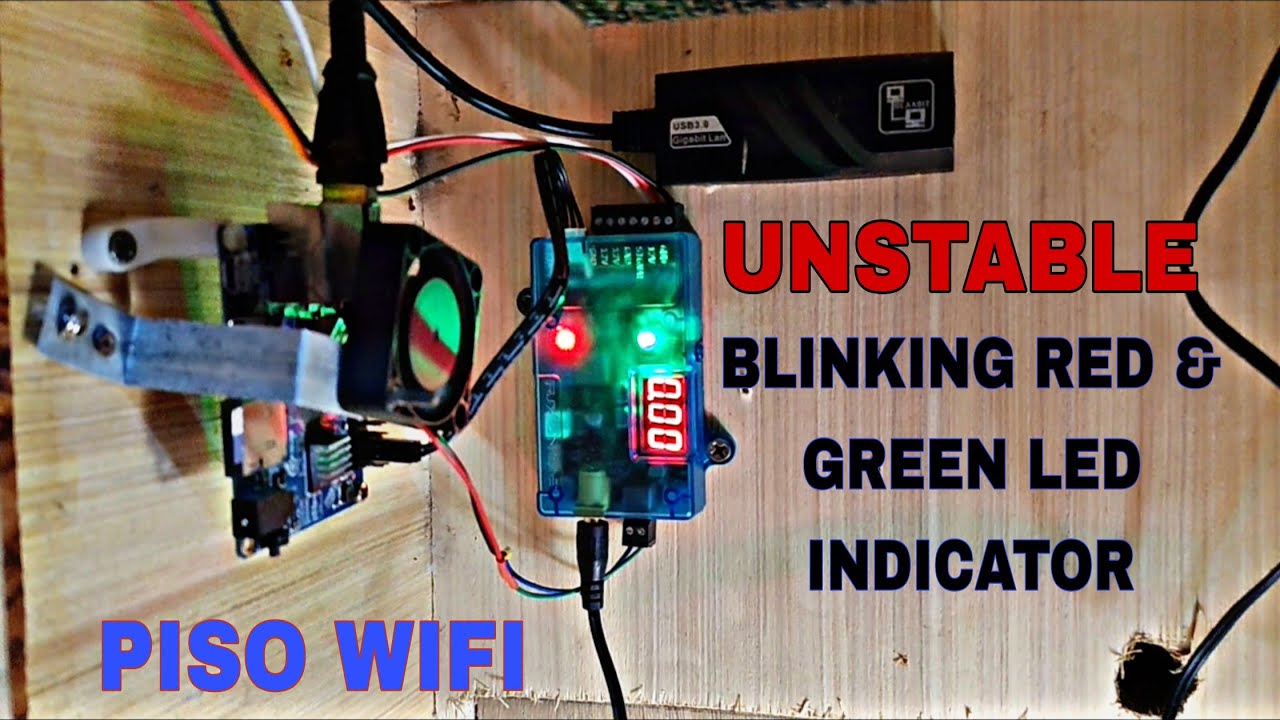 PISO WIFI BLINKING RED & GREEN LED INDICATOR FUSION LAB