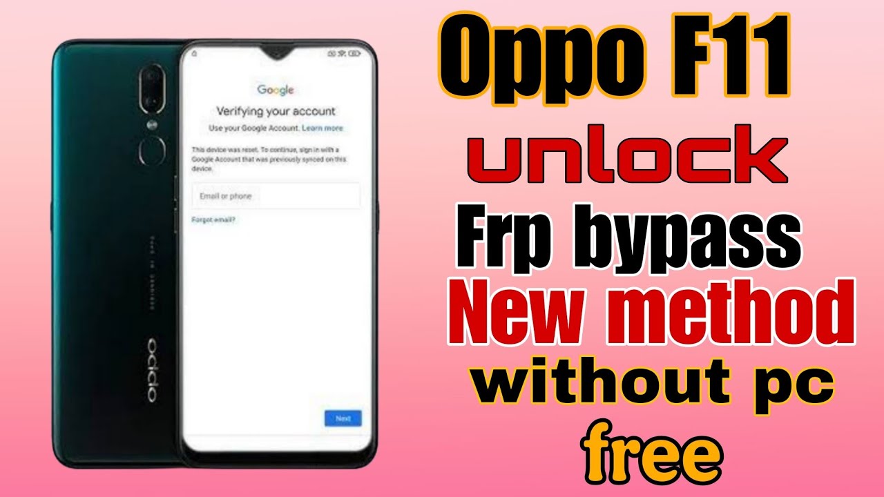 Oppo F11 Unlock Frp bypass // Oppo f11 Frp bypass without pc // New method