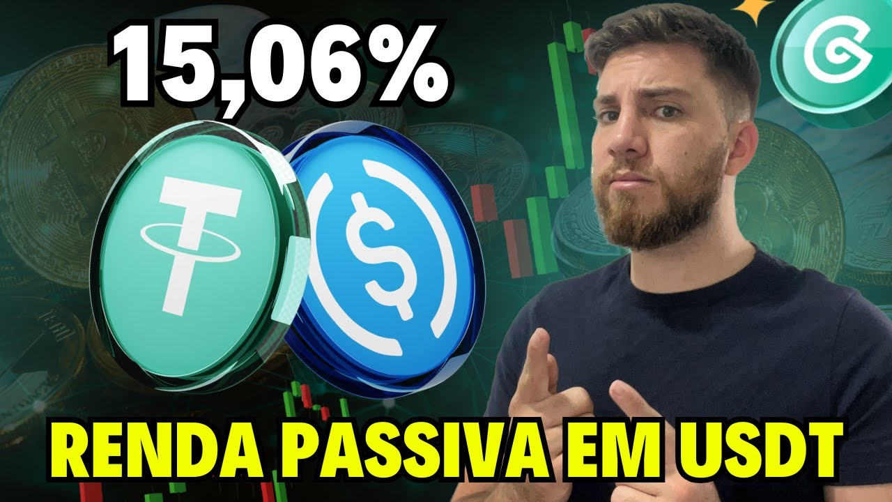 Rendimento de 15,06% em USDT! 4 formas de fazer renda passiva f&aacute;cil USDC, USDT e Cripto