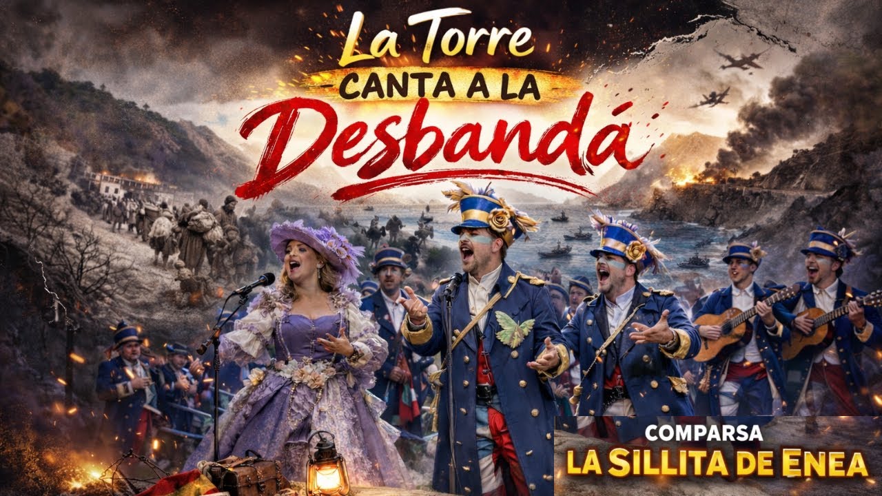 HOMENAJE A 'LA DESBANDÁ' con la COMPARSA 'LA TORRE' de la SILLITA DE ENEA EN EL CARNAVAL 