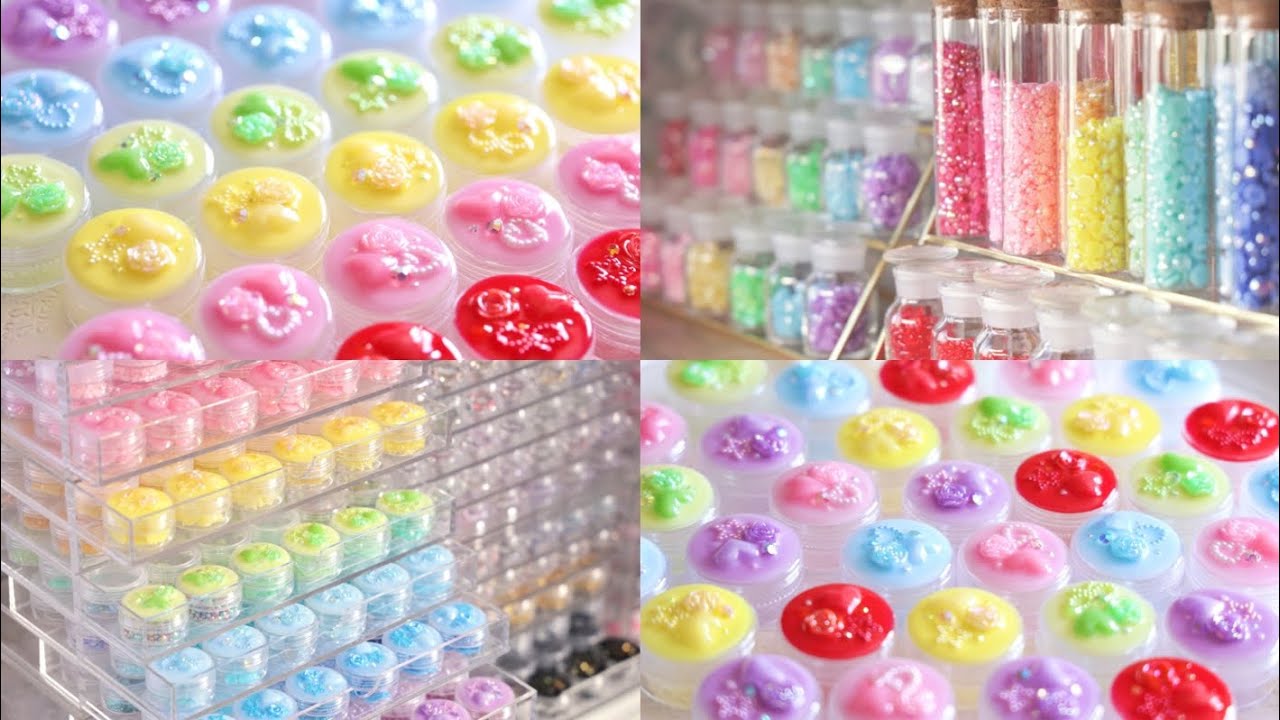 【レジン】パーツ収納ケースをカラフルに可愛くデコレーション｜手染めパーツ Bead Storage Containers｜Epoxy Resin