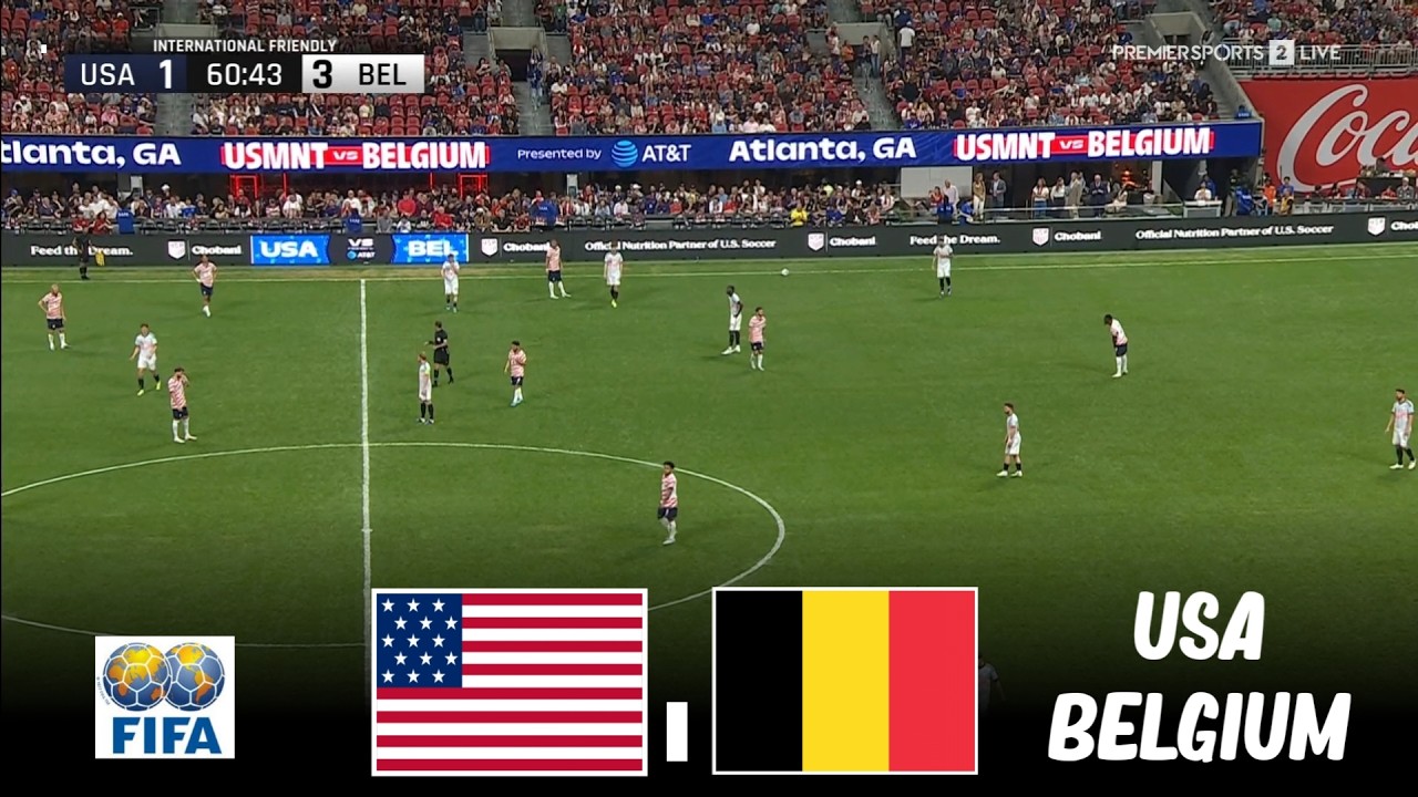 USA vs BELGIUM | Friendly Football Match 2026 | Full Match Streaming | PES 21 Simulation