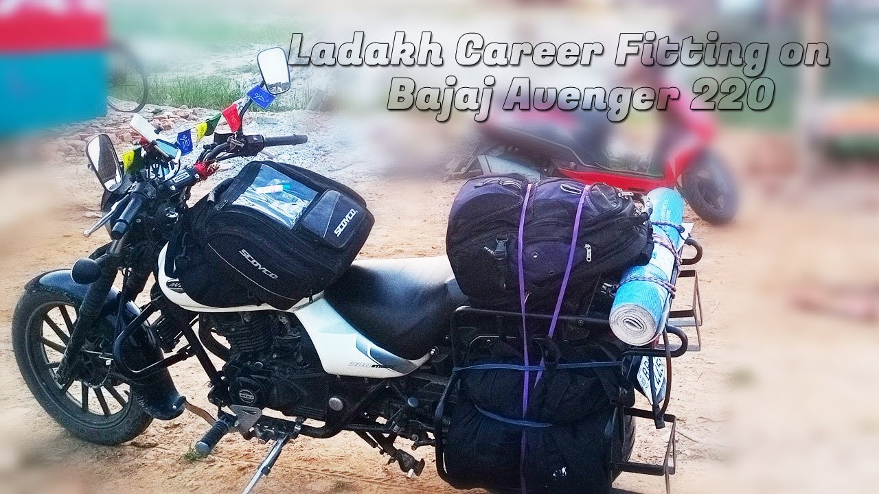 Ladakh Career Fitting on Bajaj Avenger 220 I Career for Bike I Long Ride Luggage Career I Amit Vlog