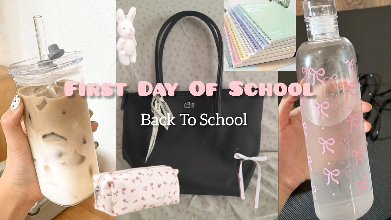 فلوق أول يوم مدرسة 🏫/first day of school/🌷vlog/back to school/آخر سنة ثانوي✨