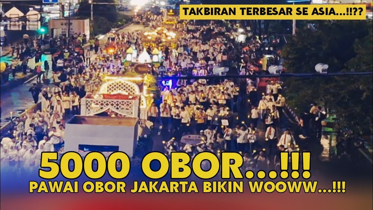 5000 OBOR ‼️ Pawai Obor Jakarta Malam Ini Bikin Wooww...