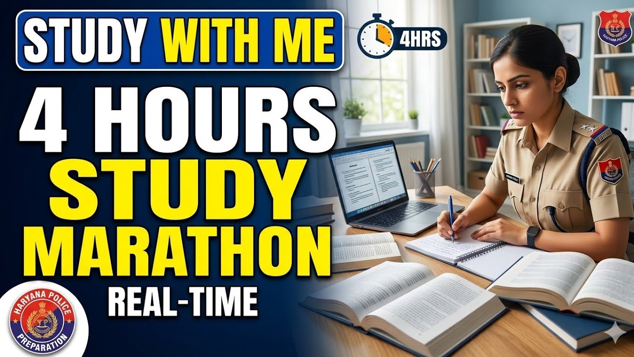 📚 Study with ME Live 🎥 | 👨‍⚕️ HR POLICE 2026 | 🚨 POLICE  2026 | UPSC| NDA| IAS| CA #Hssc#cet