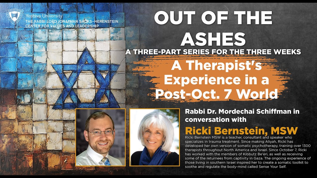 Out of the Ashes: A Therapist's Experience in a Post-Oct. 7 World.