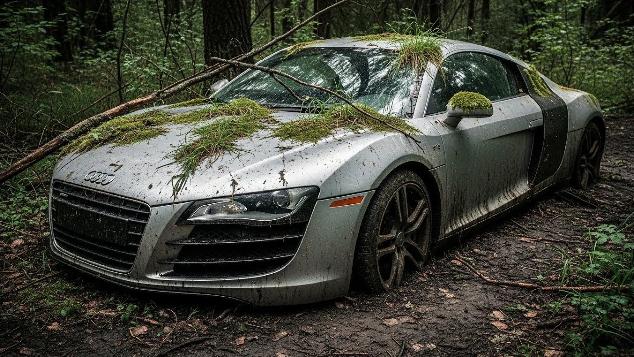 ASMR Auto Restaurierung – Audi R8 im Vergessenen Wald| Kompletter Wiederaufbau Aus Ruinen