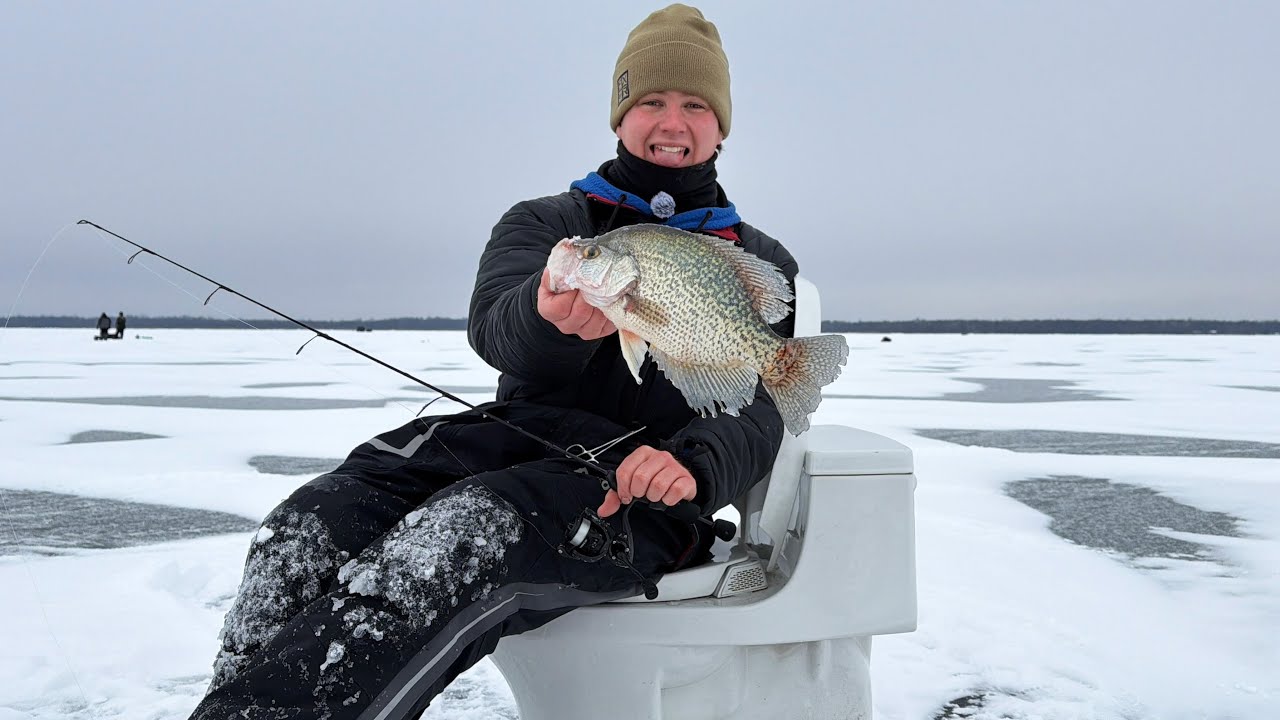 Ice Fishing on a Toilet
