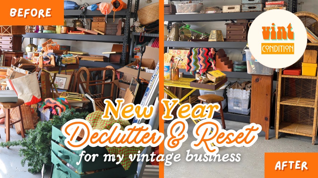 Declutter, Clean, & Organize My Vintage Storage Space!
