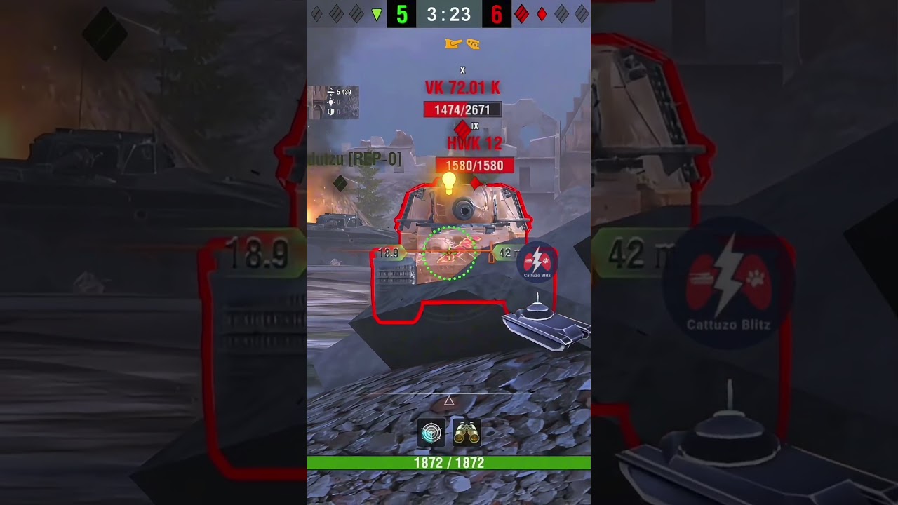 FV215b 183 | 5 Kills & 8449 DMG | #worldoftanksblitz #wotblitz #танки #wotb #tanksblitz #shorts