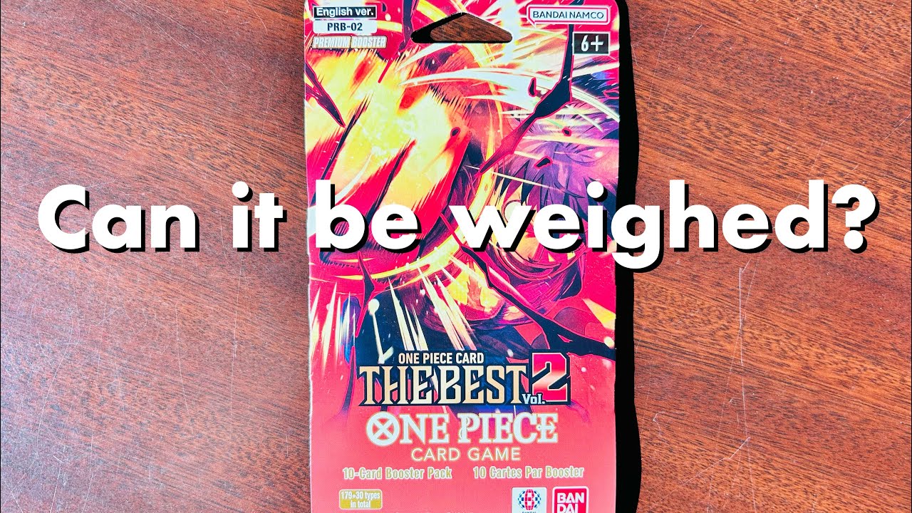 Can it be weighed? PRB02 Sleeved packs