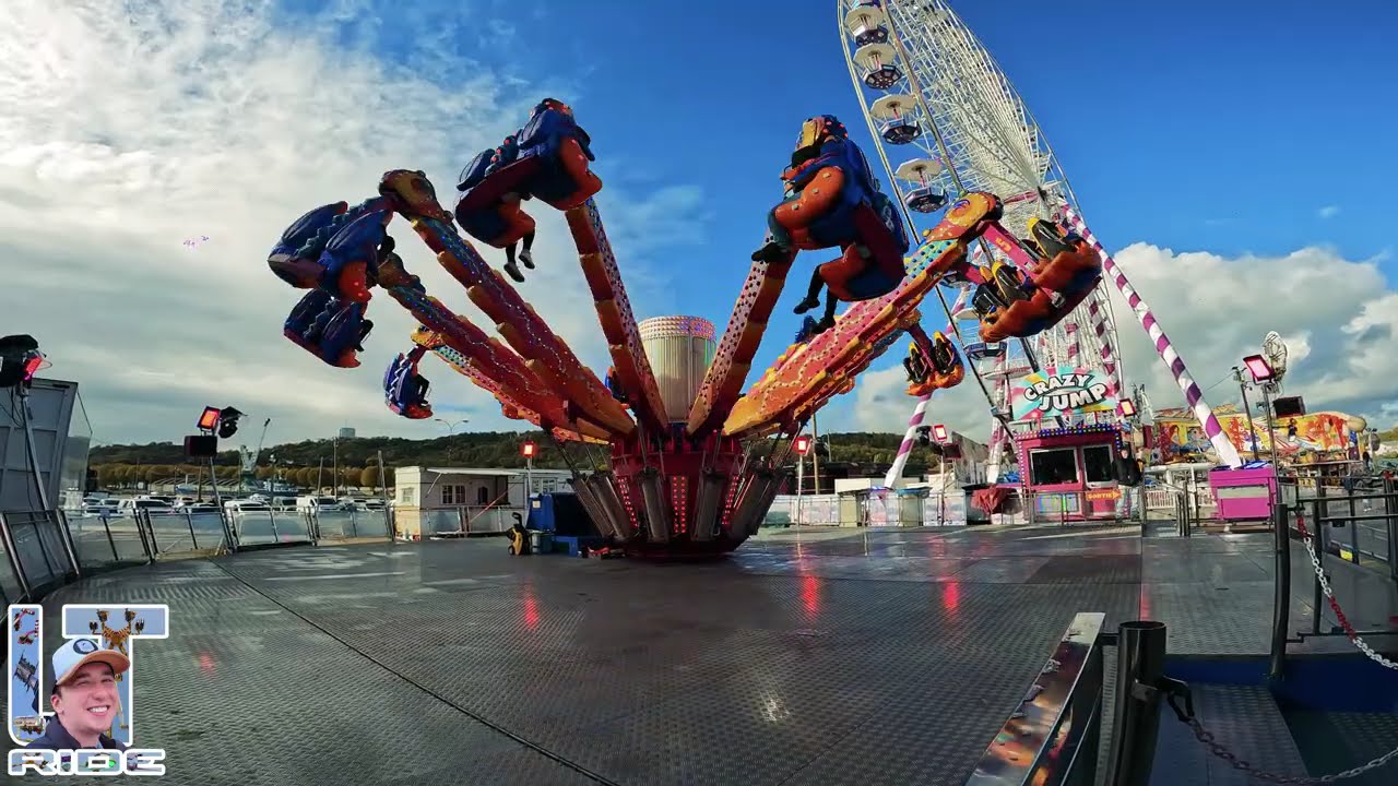 Manège CRAZY JUMP - Foire Saint-Romain, Rouen 2025 | Off ride