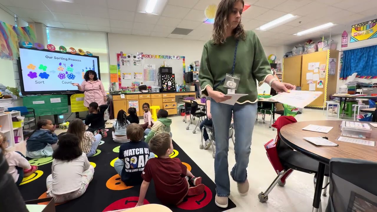 Measuring, Sorting, and Graphing Kindergarten Math Lesson K.MDR.7