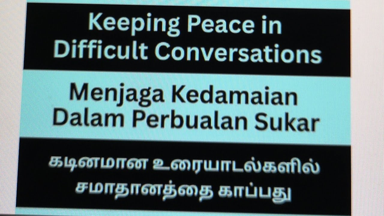 Keeping Peace in Difficult Conversations