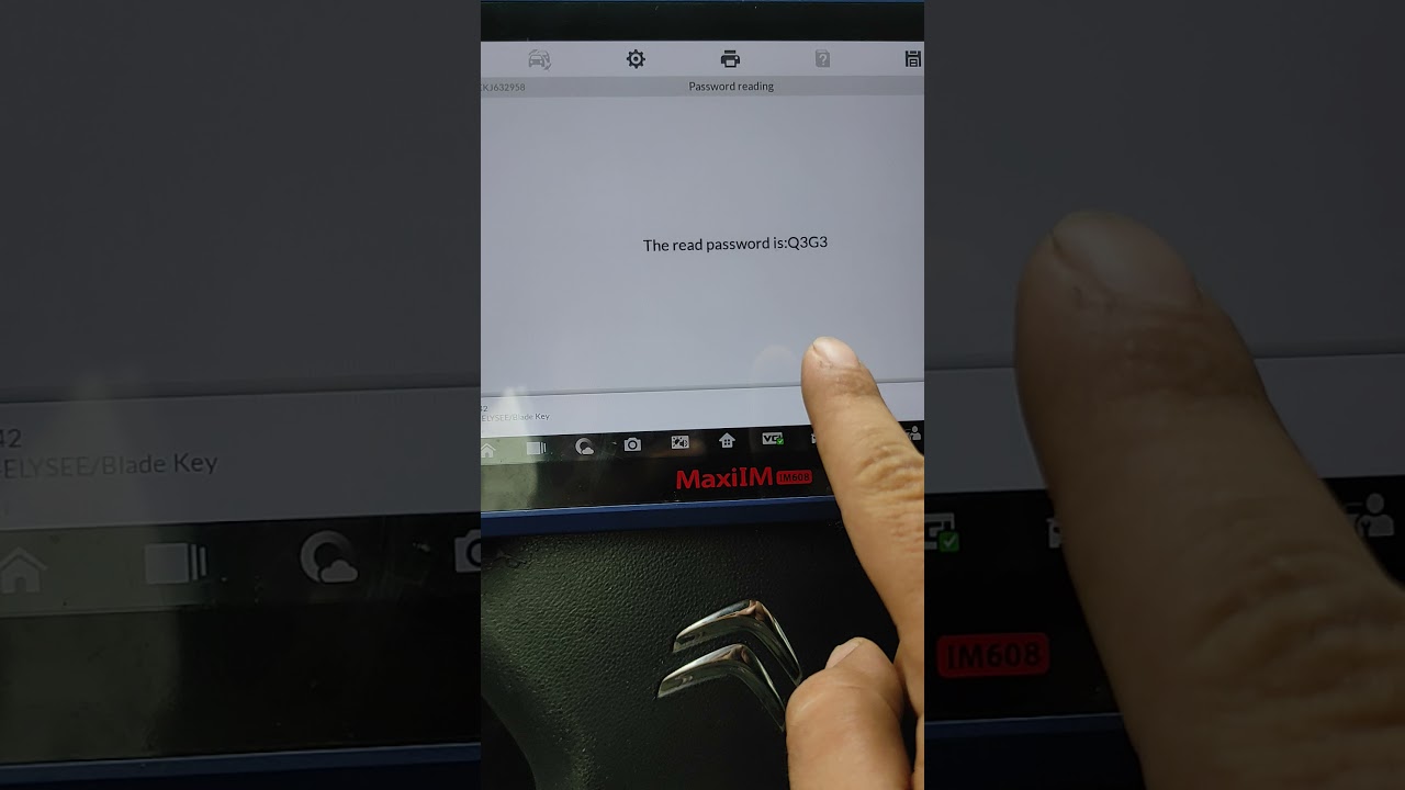 Citroen Key programme via autel
