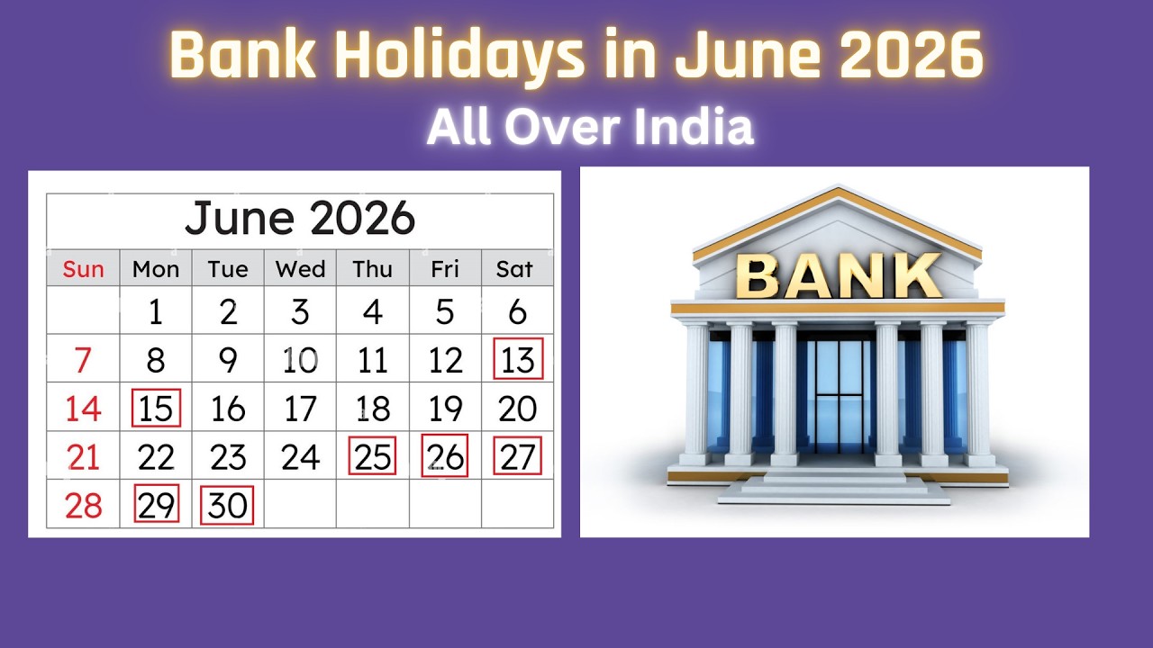 Bank Holidays in June 2026 #2026bankholidaycalendar #2026bankholidays #advayainfo