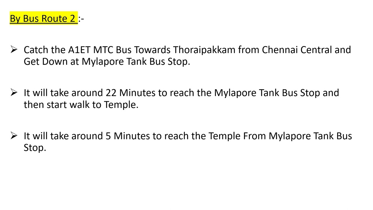 How to reach Kapaleeshwarar Temple From Chennai Central?