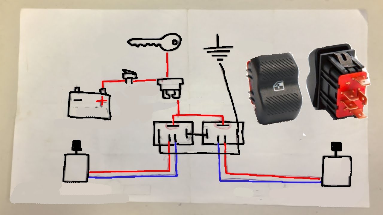 ESQUEMA DE LIGAÇÃO DO BOTÃO DE VIDRO ELÉTRICO
