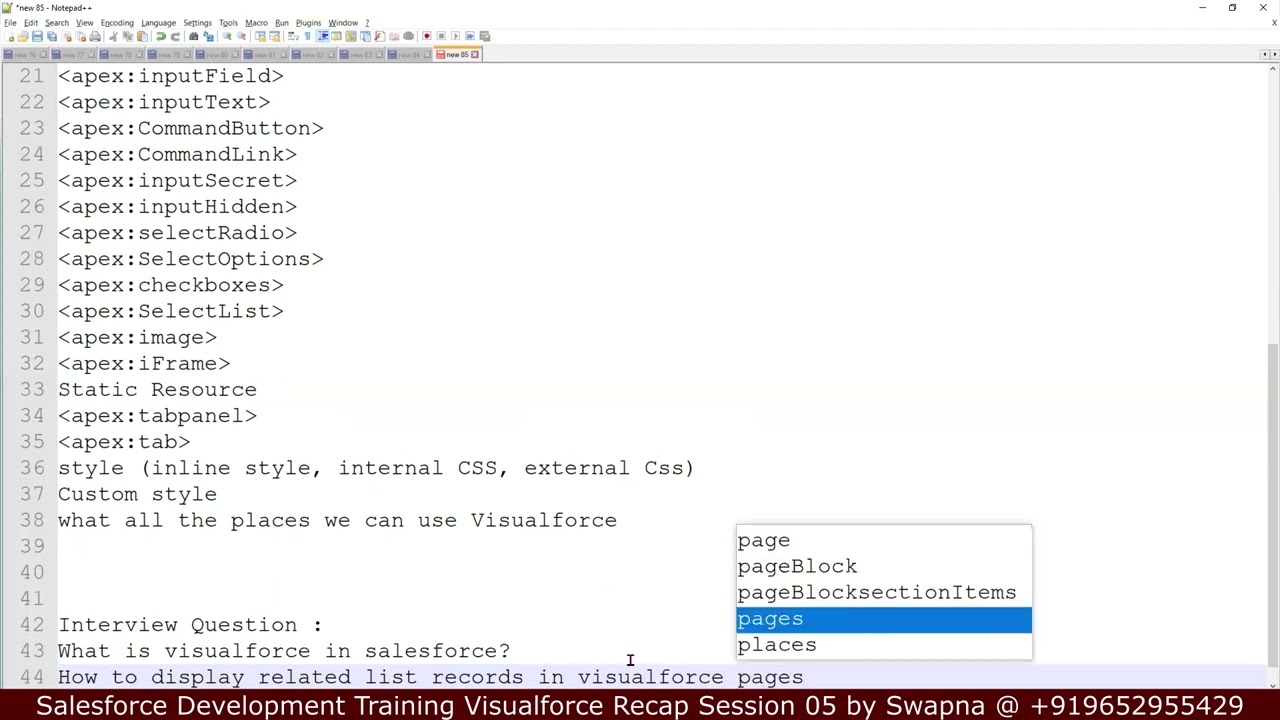 Visualforce for Salesforce Job Seekers | Visualforce Interview Questions | Visualforce Realtime