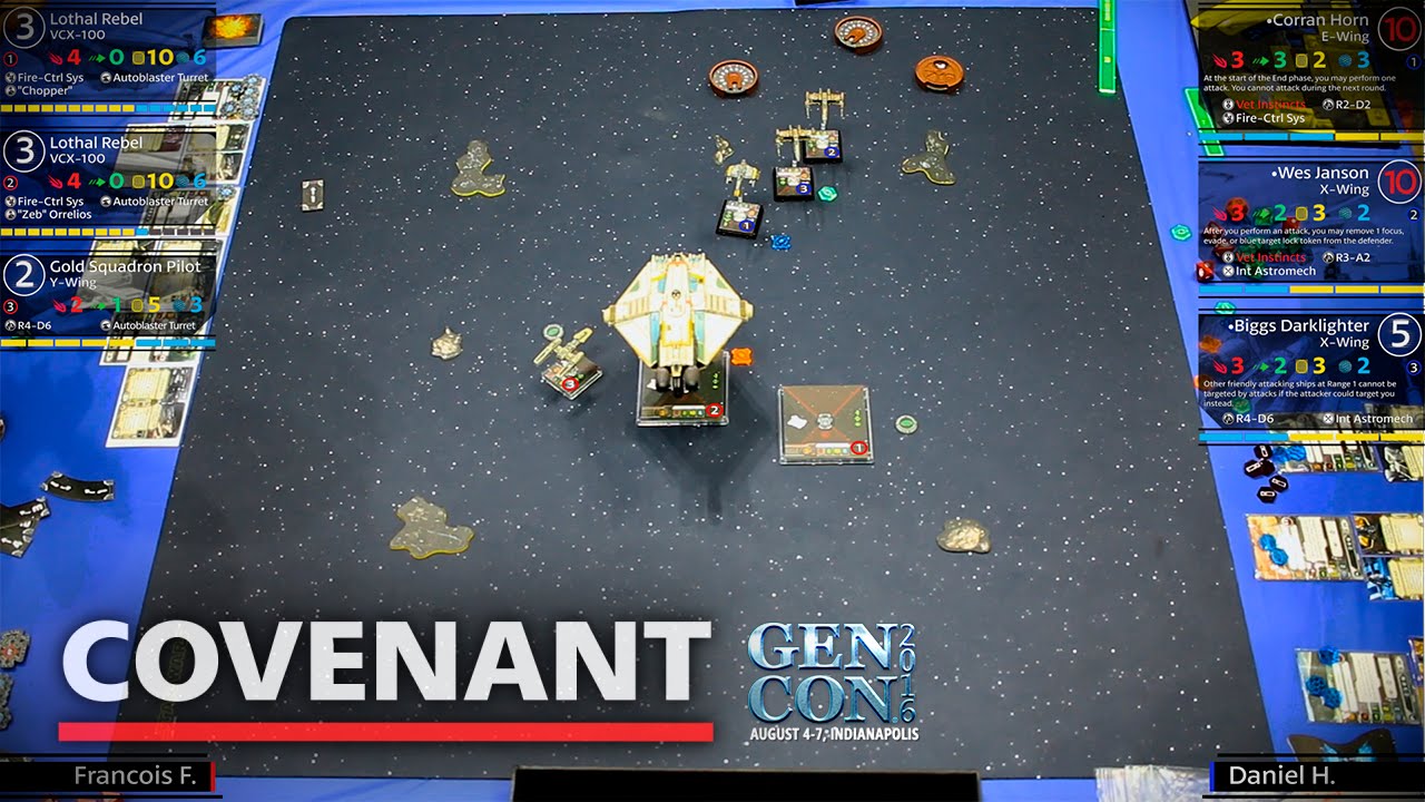 Top 4.2 | X-Wing | GenCon 2016 | Francois Fressin - Daniel Hars