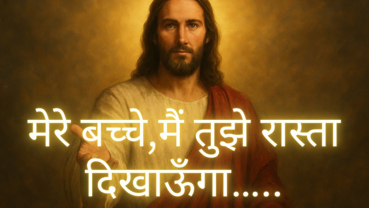 भगवान यीशु कहते हैं: मेरे बच्चे, मैं तुझे रास्ता दिखाऊँगा 🙏 | Jesus Message in Hindi