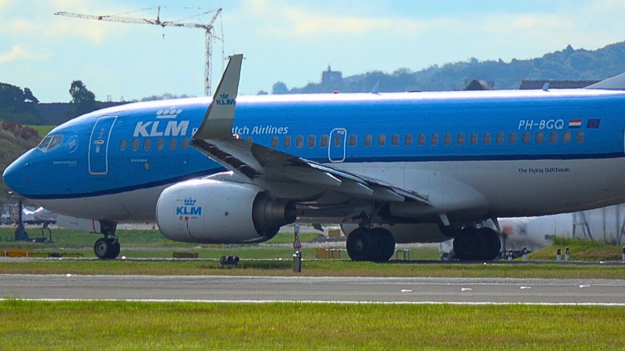 KLM 737-700 take off from Edinburgh | The Flying Dutchman #klm #737 #boeing