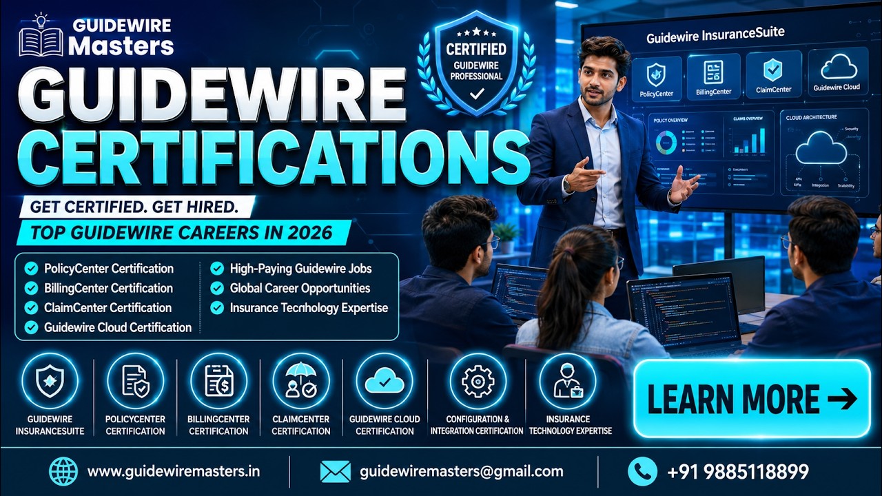 Guidewire Certifications Full Guide  | Guidewire Training in Hyderabad for Freshers & Professionals