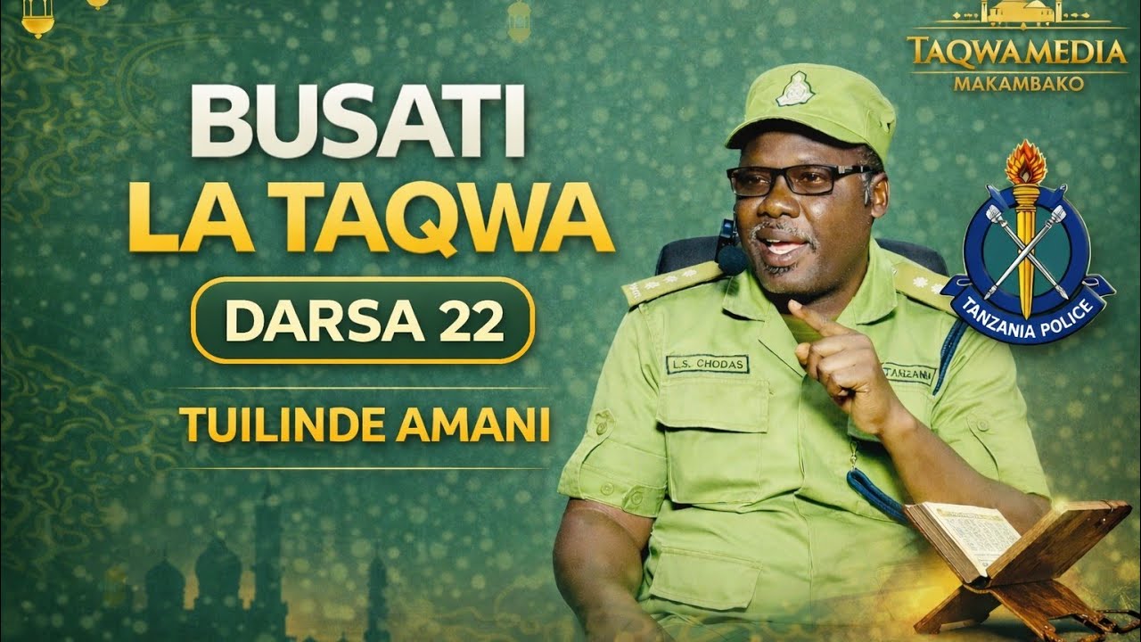 🔴 TUILINDE AMANI|Afande Lilanga Chodas| Ujumbe Muhimu Kwa Jamii|Busati la Taqwa@Taqwamediamakambako 