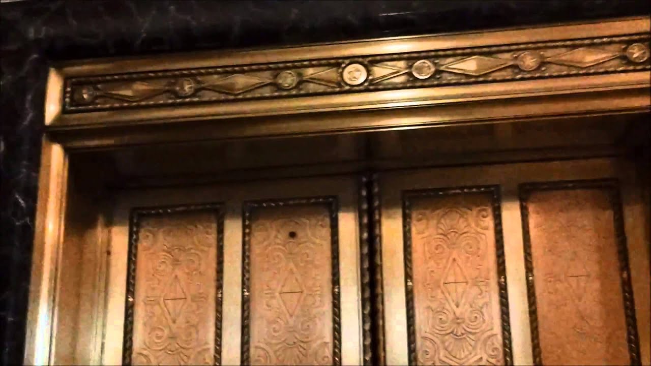 Defunct :( Vintage Otis Lexan Traction Service Elevator at Drury Plaza Hotel