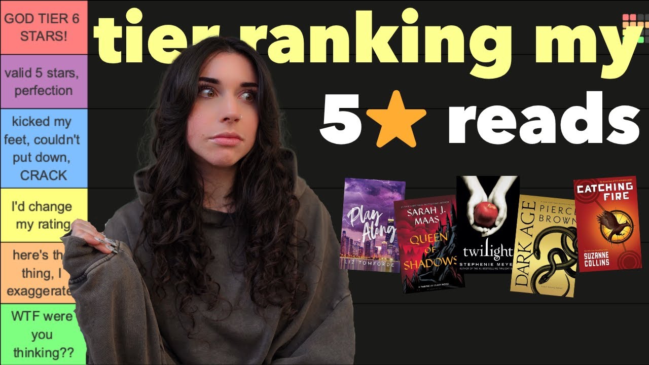 tier ranking every book I've ever rated 5 stars ⭐️📖