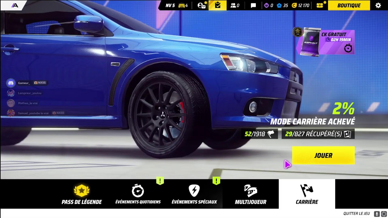 🔴 Live sur Asphalt Legends le retour