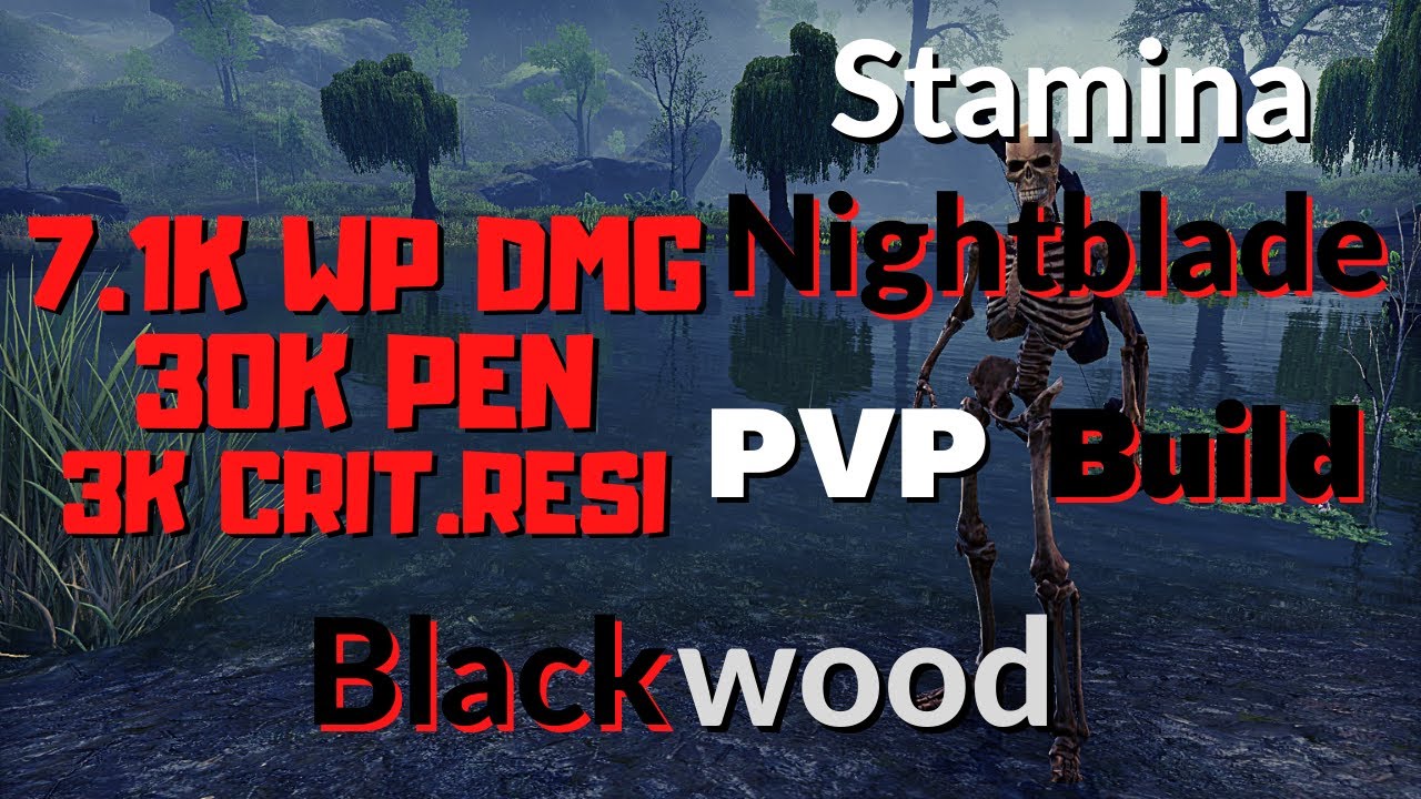 Stamina Nightblade - ESO PVP Build - Blackwood